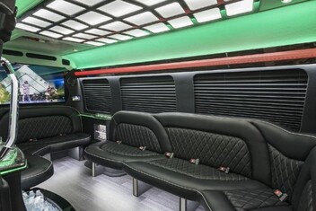 Peoria Sprinter Party Bus Interior